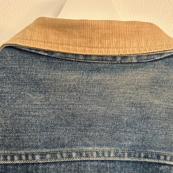 Vintage Lee Storm Rider Denim Jacket Corduroy Collar Lined Made in USA VTG - Picture 8 of 13